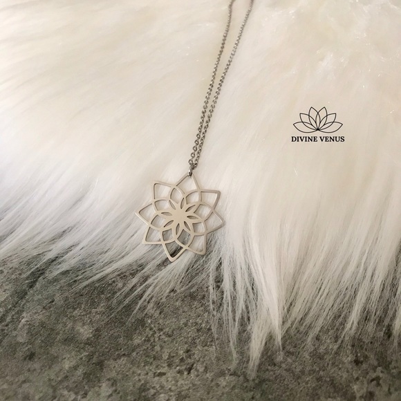 Lotus Necklace - Picture 8 of 9